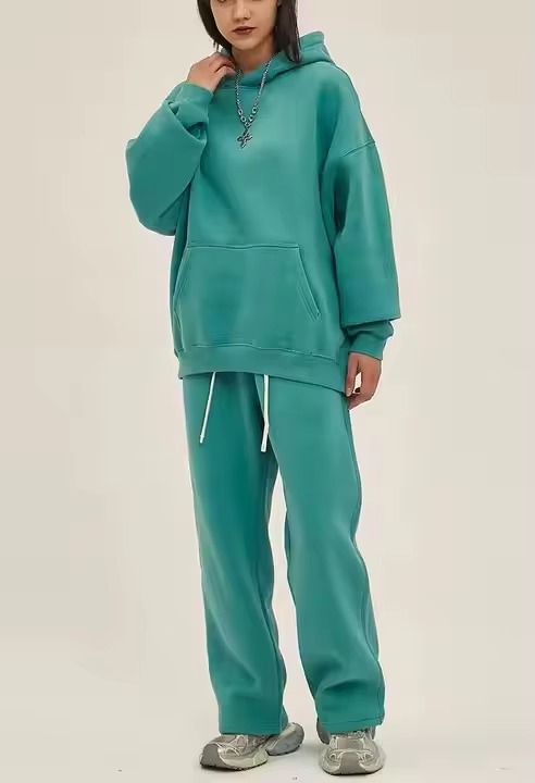 Picture of High Quality Jumper and Sweatpants Sweatsuit logo Loose Fitting Oversized Tracksuit Kit Solid Knit Jumper for Men and Women